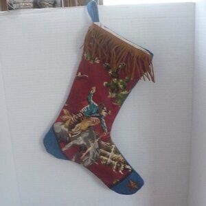 Handmade Western Ranch Style Christmas Stocking